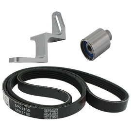 Torque Solution Reversed Intake Manifold Alternator Relocation Bracket Kit (Silver) 02-14 Subaru WRX TS-SU-440S-K