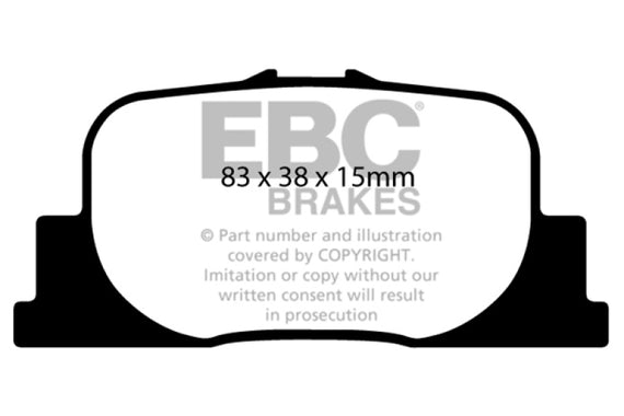 EBC DP21456 GREENSTUFF STREET ORGANIC BRAKE PADS - REAR DP21456