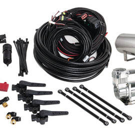 Air Lift Performance 3H (3/8 Air Line 4 Gal 5-Port  Polished Aluminum Tank VIAIR 444C Comp) 27797