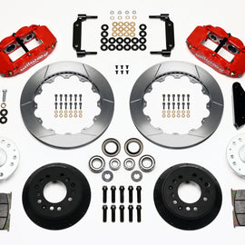 Wilwood Narrow Superlite 6R Front Hub Kit 12.88in Red 1968-1969 Mustang Disc Spindle 140-10219-R