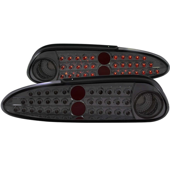 Anzo 321223 Chrome Smoke Lens LED Tail Lights for 93-02 Chevrolet Camaro 321223