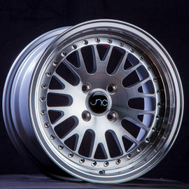 JNC 001 Silver Machined Face 15x9 4x100/4x114.3 +10 Wheel/Rim 18510022534