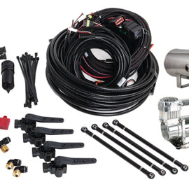 Air Lift Performance 3H (3/8 Air Line 4 Gal 7-Port  Polished Aluminum Tank VIAIR 444C Comp) 27799