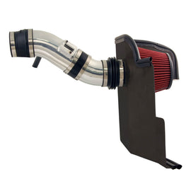 Spectre 11-14 Ford Mustang V6-3.7L F/I Air Intake Kit - Polished w/Red Filter 9929