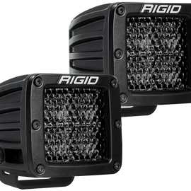 Rigid Industries D Series PRO Midnight Edition - Spot - Diffused - Pair 202513BLK