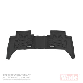 Westin 1999-2010 Ford Super Duty Crew Cab Wade Sure-Fit Floor Liners 2nd Row - Black 72-113014