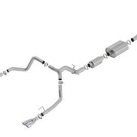 Borla 19 Chevrolet Silverado/GMC Sierra 1500 6.2L SS (S-Type) Catback Exhaust - Square Chrome Tips 140783