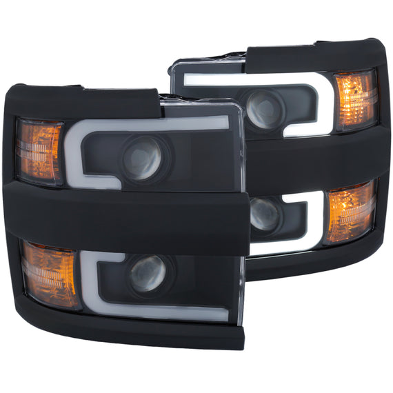 Anzo 111363 Black Projector Headlights fit for Chevrolet Silverado/2500/3500HD 111363