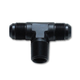 Vibrant -16AN x 1inNPT Flare to Pipe Tee Fitting Adapter Fitting - Aluminum 10466