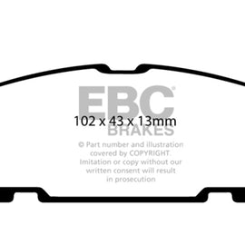 EBC 04-05 Mazda Miata MX5 1.8 (Sports Suspension) Greenstuff Rear Brake Pads DP21685