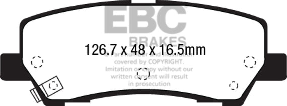 EBC Yellowstuff Brake Pad Sets- DP43041R DP43041R