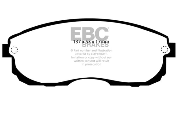 EBC DP2775 GREENSTUFF STREET ORGANIC BRAKE PADS - FRONT DP2775