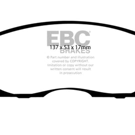 EBC DP3775C Red Stuff Brake Pads for 1993-2001 Nissan Altima 2.4L DP3775C