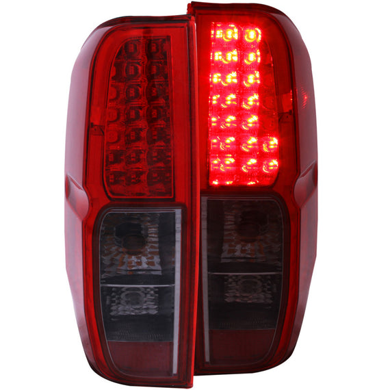 Anzo 311174 Red Smoke Lens Led Bulb Tail Lights for for 05-13 Nissan Frontier 311174