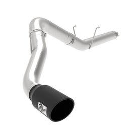 aFe Large Bore-HD 5in 409SS DPF-Back Exhaust System w/Black Tip 19-20 Ram Diesel Trucks L6-6.7L (td) 49-42075-B