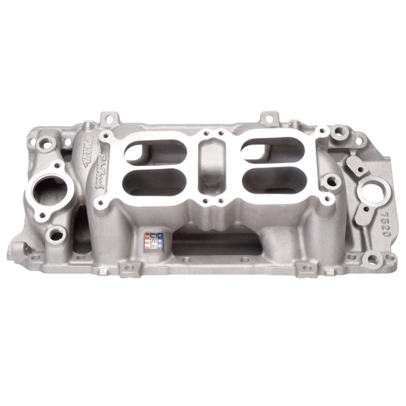 Edelbrock Manifold Dual Quad RPM Air Gap BB Chevy Oval Port 7520