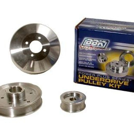 BBK 96-01 Mustang 4.6 GT Cobra Underdrive Pulley Kit - Lightweight CNC Billet Aluminum (3pc) 1555