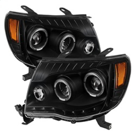 xTune Toyota Tacoma 05-11 Halo Projector Headlights Black PRO-JH-TT05-LED-BK 9027857