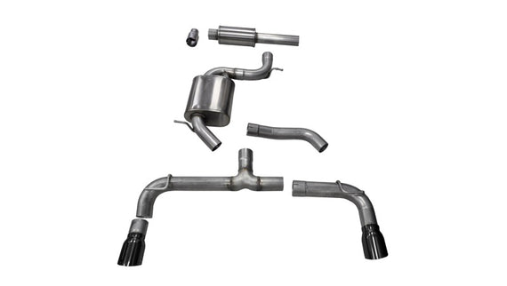 Corsa Performance 14834BLK Sport Cat-Back Exhaust System Fits 14-18 GTI 14834BLK