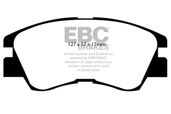 EBC 88-91 Mitsubishi Montero 2.6 Greenstuff Front Brake Pads DP6716