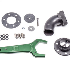 Radium Remote Mount Fill Neck - 24AN Elbow - 1.5in Barb 20-0547