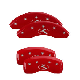 MGP Caliper Brake Cover Red 21069SCRKRD Front Rear For Kia Forte 2018-2019 21069SCRKRD