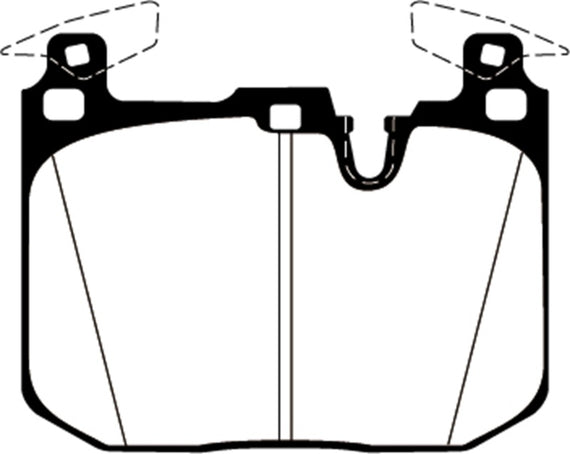 Dp52360ndx Ebc Brakes Dp52360ndx Bluestuff Ndx Full Race Brake Pads Fits 15 18 DP52360NDX