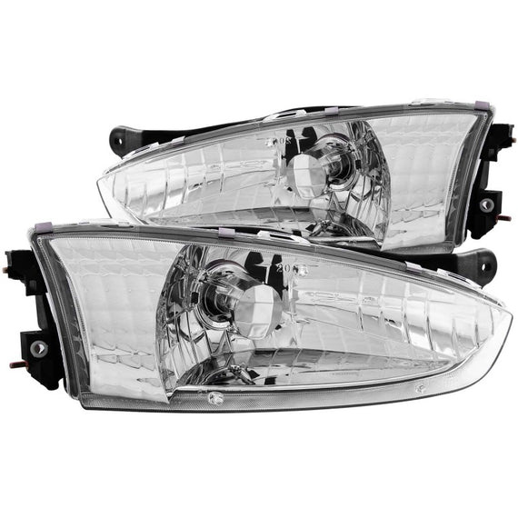 ANZO for 1997-2002 Mitsubishi Mirage Crystal Headlights Chrome - anz121106 121106