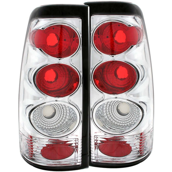 Anzo 211023 Pair of 2 Chrome Tail Lights for 99-06 Chevy Silverado & GMC Sierra 211023