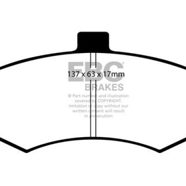EBC 02-06 Hyundai Elantra 2.0 Redstuff Front Brake Pads DP31670C