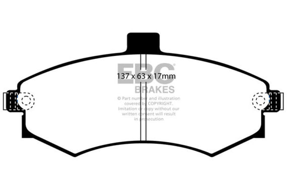 EBC 02-06 Hyundai Elantra 2.0 Redstuff Front Brake Pads DP31670C