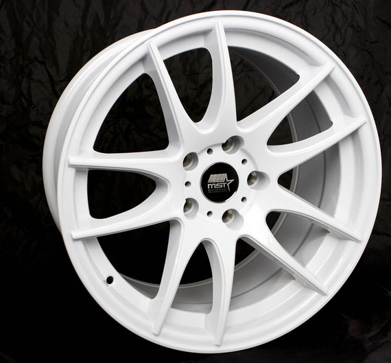 MST MT30 17x9.0 5x114.3 30 73.1 Full Glossy White Wheel/Rim 30-7965-30-WHT