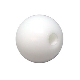 Torque Solution Delrin 50mm Round White Shift Knob: Universal 10x1.25 TS-UNI-107W