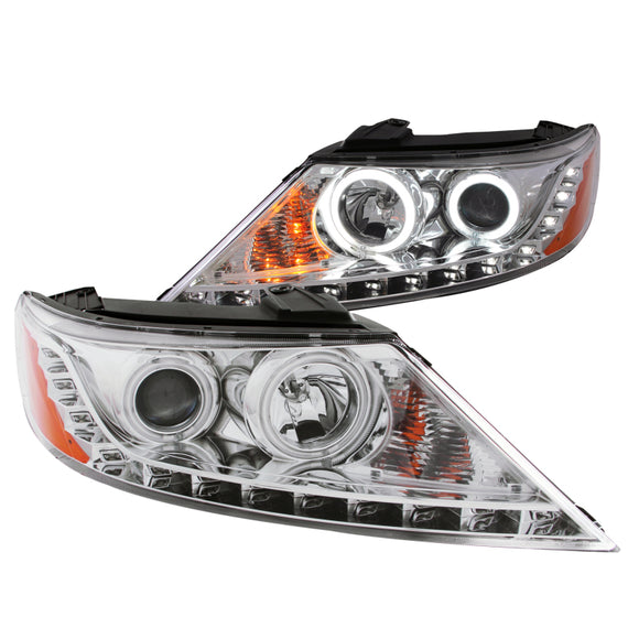 Anzo Projector Headlights Chrome w/ Halo For 11-13 Kia Sorento #111249 111249
