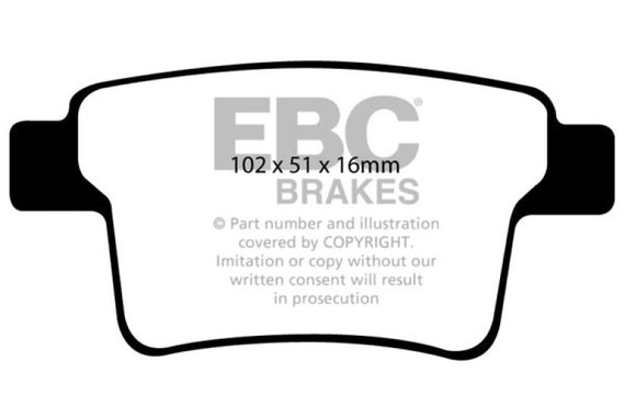 EBC 04-07 Ford Five Hundred 3.0 Ultimax2 Rear Brake Pads UD1071