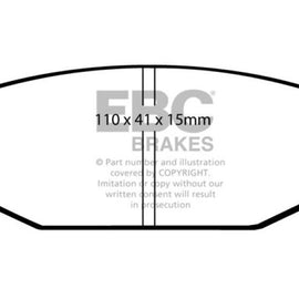 EBC 94-95 Suzuki Samurai Greenstuff Front Brake Pads DP2534