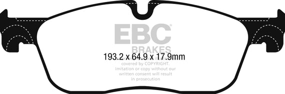 Ebc Brakes Dp42251r Yellowstuff Street And Track Brake Pads Fits F-Pace Xe Xf DP42251R