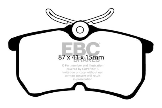 EBC Red Stuff Rear Brake Pads for 13+ Ford Fiesta ST Turbo 1.6L - DP31218C DP31218C