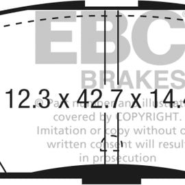 EBC 2016 Mazda CX-5 2.0L Redstuff Rear Brake Pads DP33071C