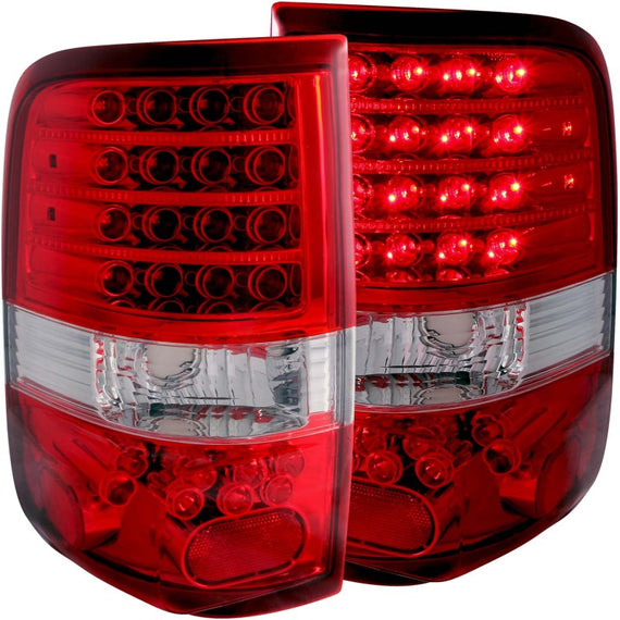 ANZO 2004-2008 Ford F-150 LED Taillights Red/Clear 311022