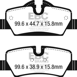 EBC Brakes DP22228 EBC Greenstuff 2000 Series Sport Brake Pads Fits 14-18 Cooper DP22228