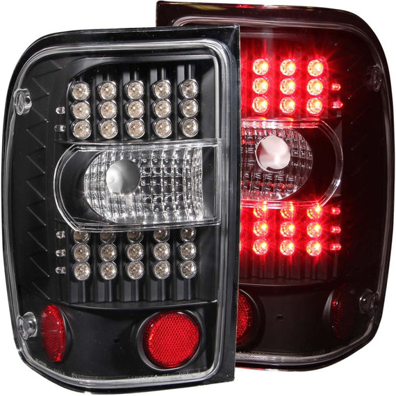 For Ford Ranger 2001-2010 Anzo 311107 Black G2 LED Tail Lights 311107