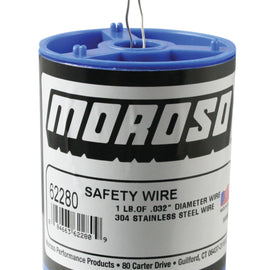 Moroso Safety Wire - Stainless Steel - 1lb Can 62280