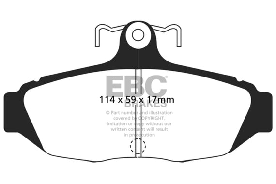 EBC 87-93 Ford Mustang 5.0 Ultimax2 Rear Brake Pads UD347