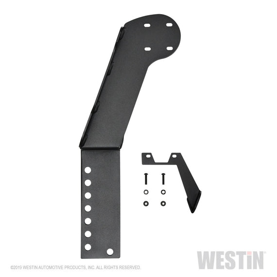 Westin 07-18 Jeep Wrangler JK WJ2 3rd Brakelight / RotoPax Combo Mount - Textured Black 59-89035