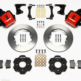 Wilwood Combination Parking Brake Rear Kit 11.00in Red Civic / Integra Drum 2.71 Hub Offset 140-10210-R