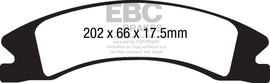 EBC DP61885 Brake Pads - Greenstuff 6000 Series DP61885
