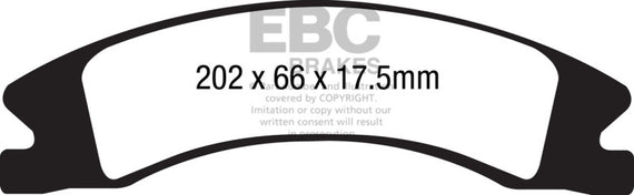 EBC Extra Duty Front Brake Pads for 15+ Cadillac Escalade EXT / ESV - ED91885 ED91885