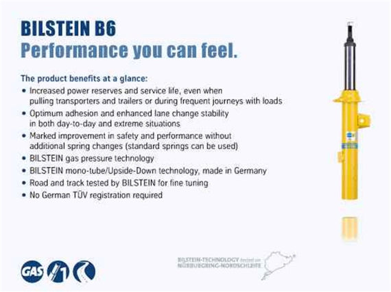 Bilstein B6 15-17 Jeep Renegade Rear Right Twintube Strut Assembly 22-259721