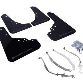 Rally Armor 12-18 Fiat 500 (Pop/Sport/Lounge/Abarth) Black UR Mud Flap w/ Grey Logo MF25-UR-BLK/GRY